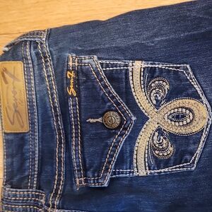 Seven7 Women's Denim Blue Jeans Western Rodeo Size 8 Boot Cut Cowgirl
